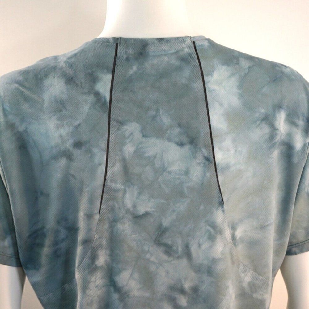 Lululemon Shirt Mens Tie Dye Short Sleeve Active Casual Sz Large Blue Gray - Picture 8 of 10